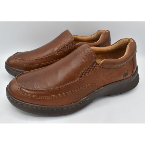 Born Mens Size‎ 10 Cambridge British Tan Leather Loafers Shoes main image 4